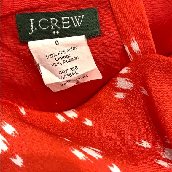 J CREW Red Ikat Strappy Summer Dress - Picture 3 of 3